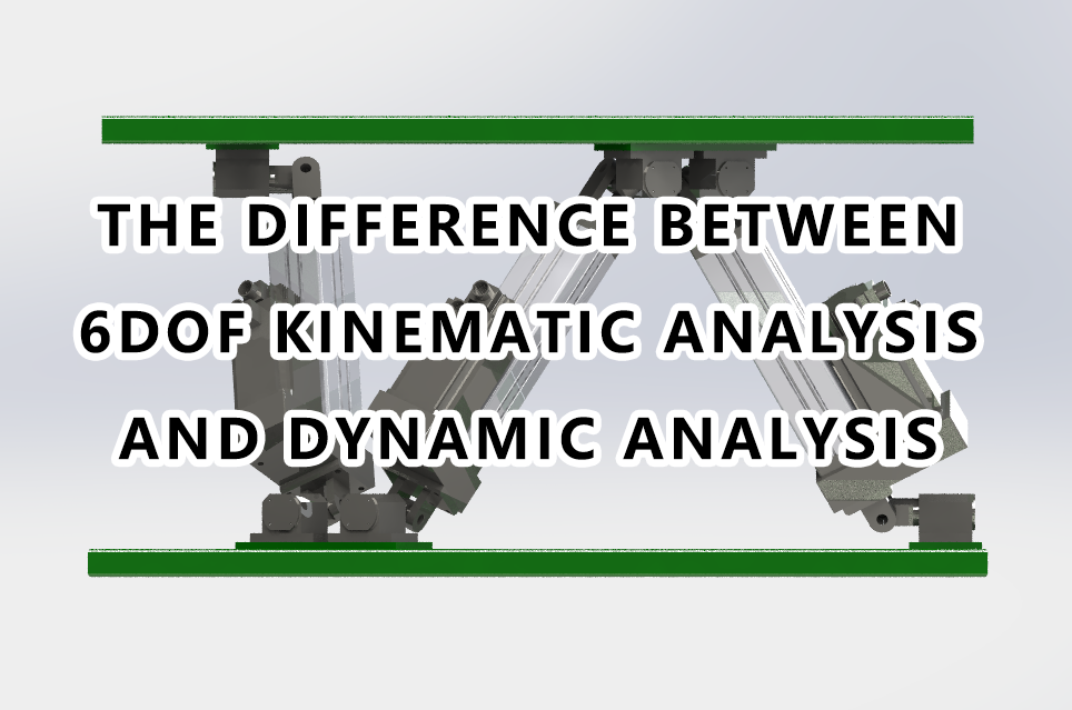 The difference between 6DOF kinematic analysis and dynamic analysis